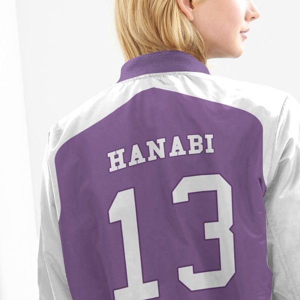 BomberJacketIHyugaClan 10 girlmodelback - Anime Jacket