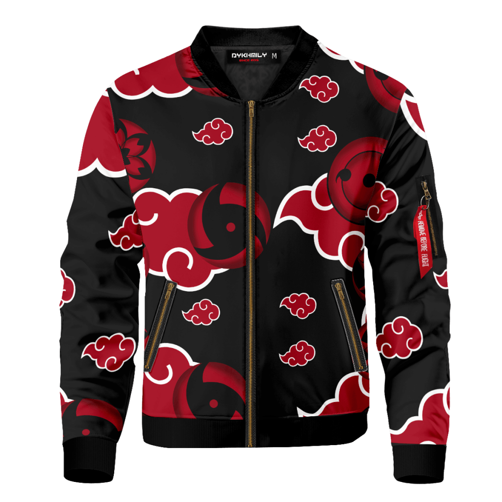 Naruto Jackets Anime Akatsuki Sharingan Bomber Jacket Anime Jacket