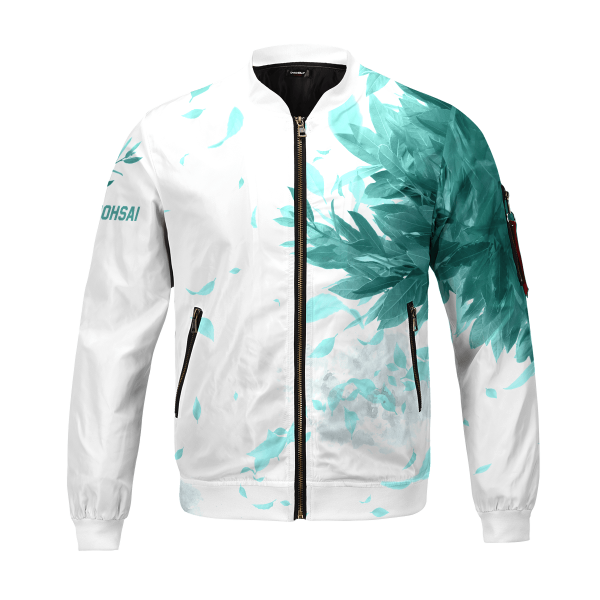 aoba johsai green leaf bomber jacket 639138 - Anime Jacket