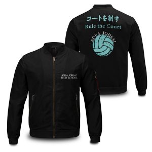aoba johsai rally bomber jacket 389772 - Anime Jacket