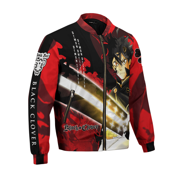 black asta bomber jacket 341392 - Anime Jacket