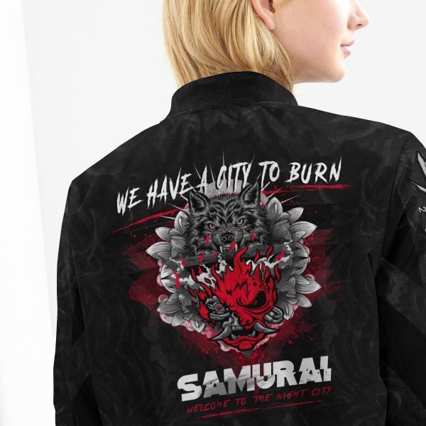 cyber samurai bomber jacket 225086 - Anime Jacket