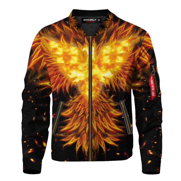 dark phoenix flame bomber jacket 615201 - Anime Jacket