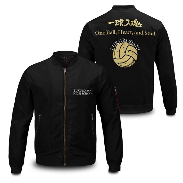fukurodani rally bomber jacket 335051 - Anime Jacket