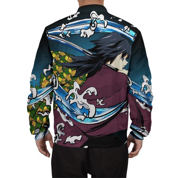 giyu water style bomber jacket 146765 - Anime Jacket
