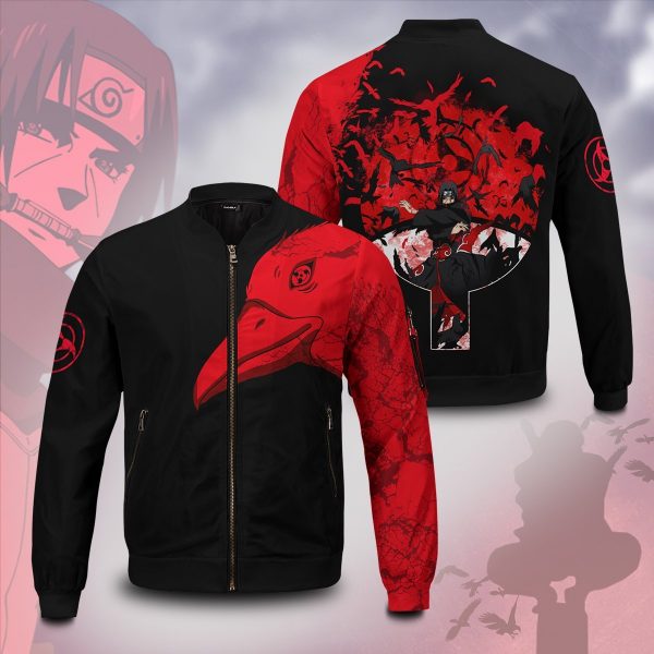 itachi summoning crow bomber jacket 163121 - Anime Jacket