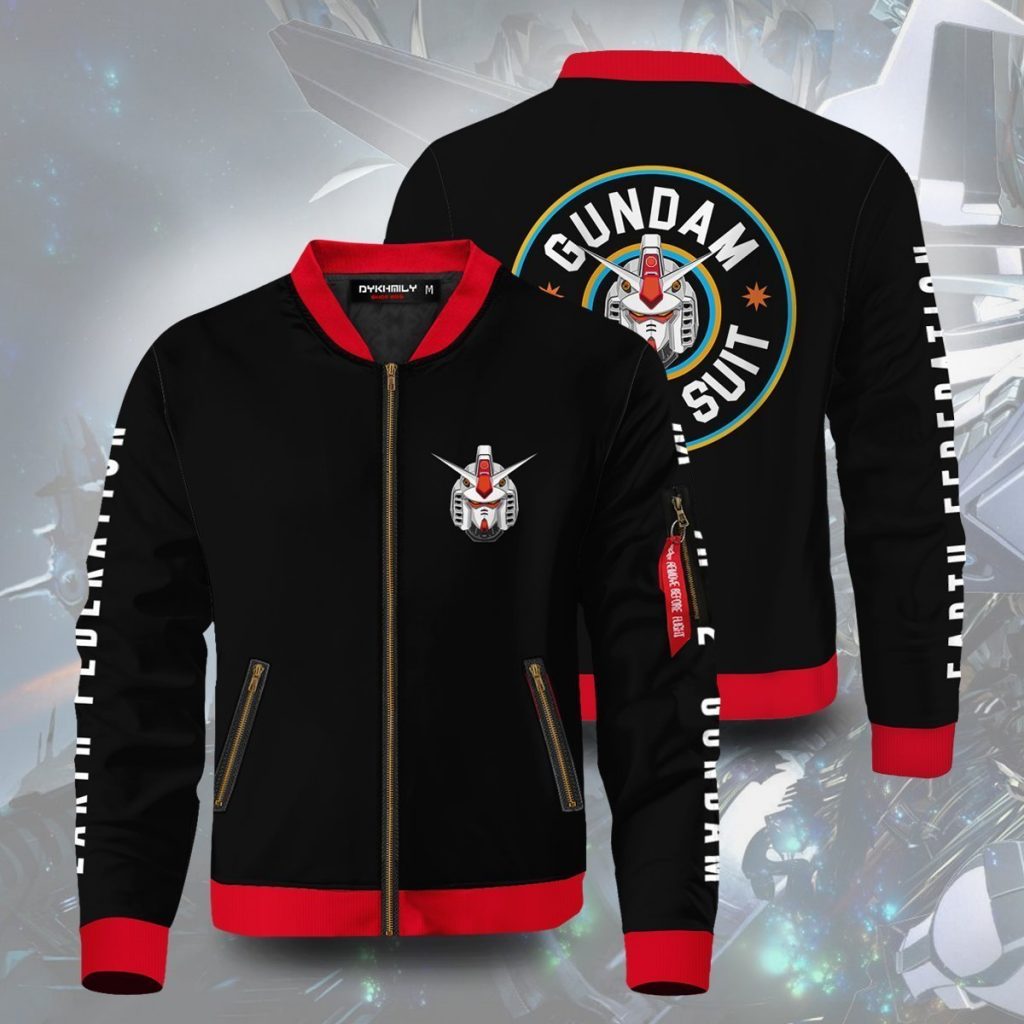 Anime Mobile Suit Gundam Bomber Jacket | Anime Jacket