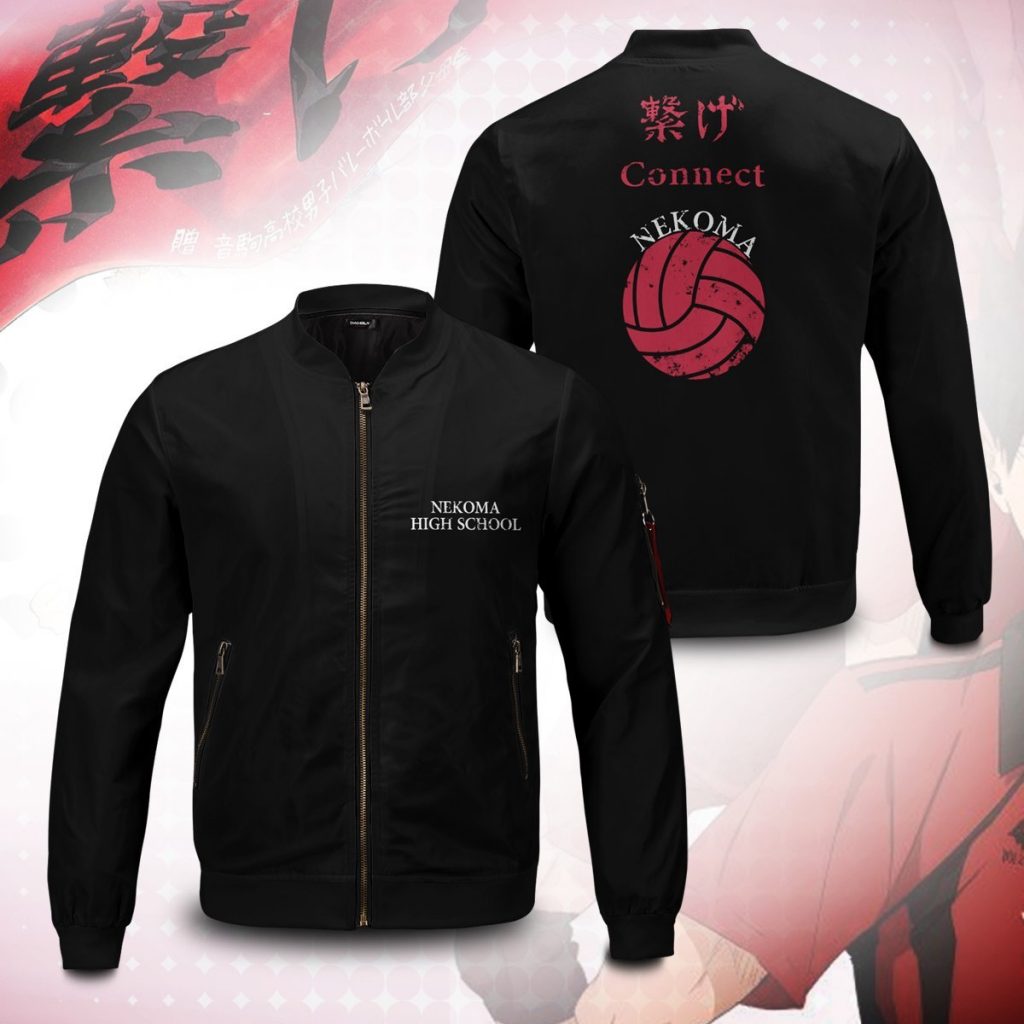 Haikyuu Jackets - Anime Nekoma Rally Bomber Jacket | Anime Jacket