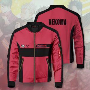 personalized f1 nekoma bomber jacket 613427 - Anime Jacket
