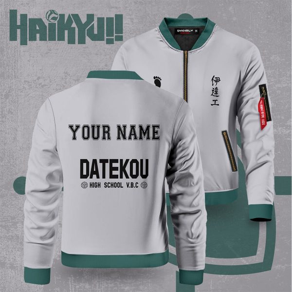 personalized haikyuu datekou bomber jacket 514057 - Anime Jacket