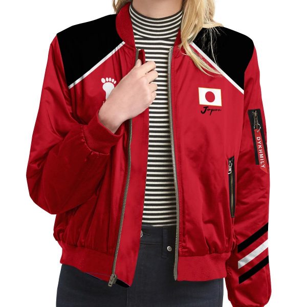 personalized haikyuu national team bomber jacket 698279 - Anime Jacket