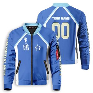 personalized kamomedai libero bomber jacket 123312 - Anime Jacket