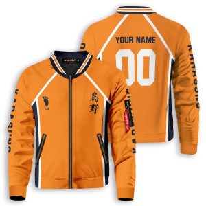 personalized karasuno libero bomber jacket 455421 - Anime Jacket