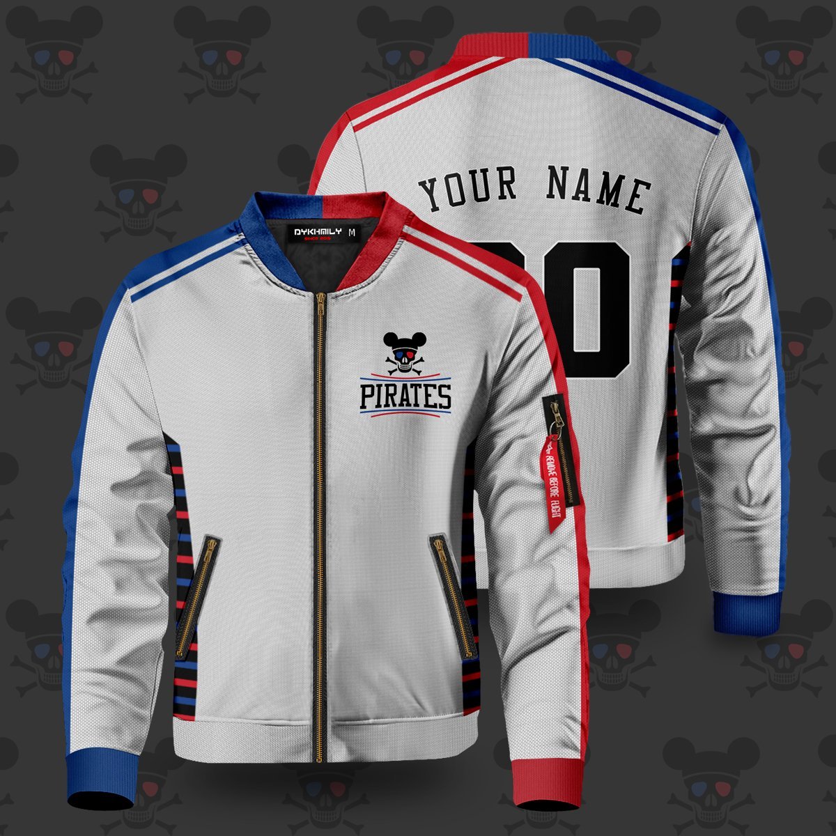 Anime Personalized Los Angeles Pirates Bomber Jacket | Anime Jacket