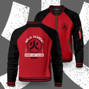 personalized ninja academy bomber jacket 285458 - Anime Jacket