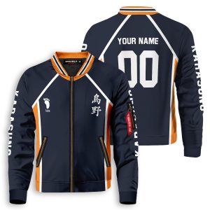 personalized team karasuno bomber jacket 327245 - Anime Jacket