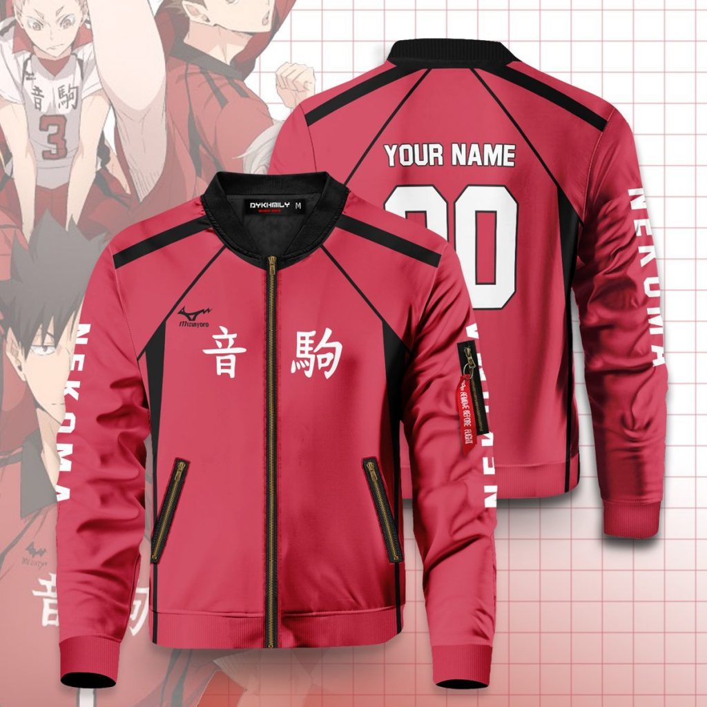 Haikyuu Jackets - Anime Personalized Team Nekoma Bomber Jacket | Anime ...