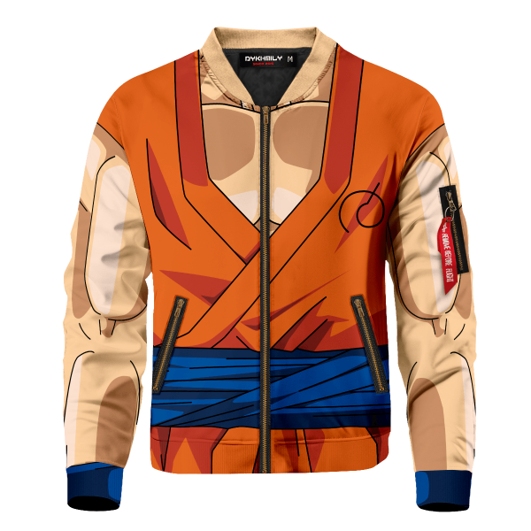son goku buff bomber jacket 164076 - Anime Jacket