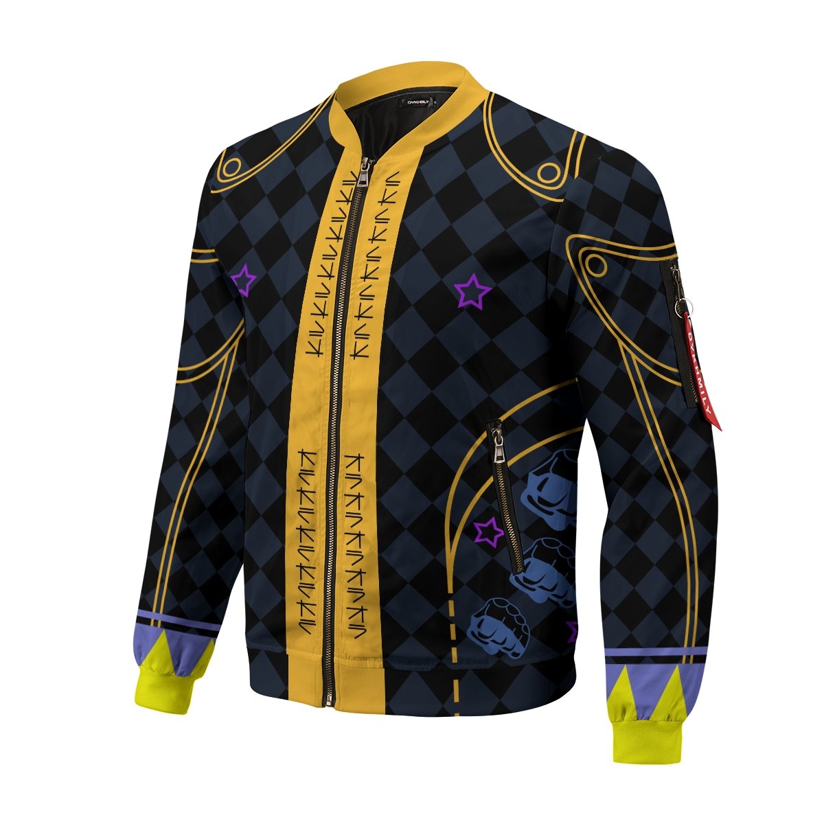 Retro Jotaro Star Platinum JoJo Bizarre Adventure Men/'s Varsity Jacket