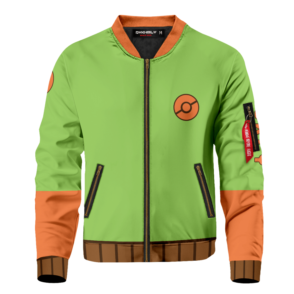 Pokemon Jackets Anime Starter Grookey Bomber Jacket Anime Jacket