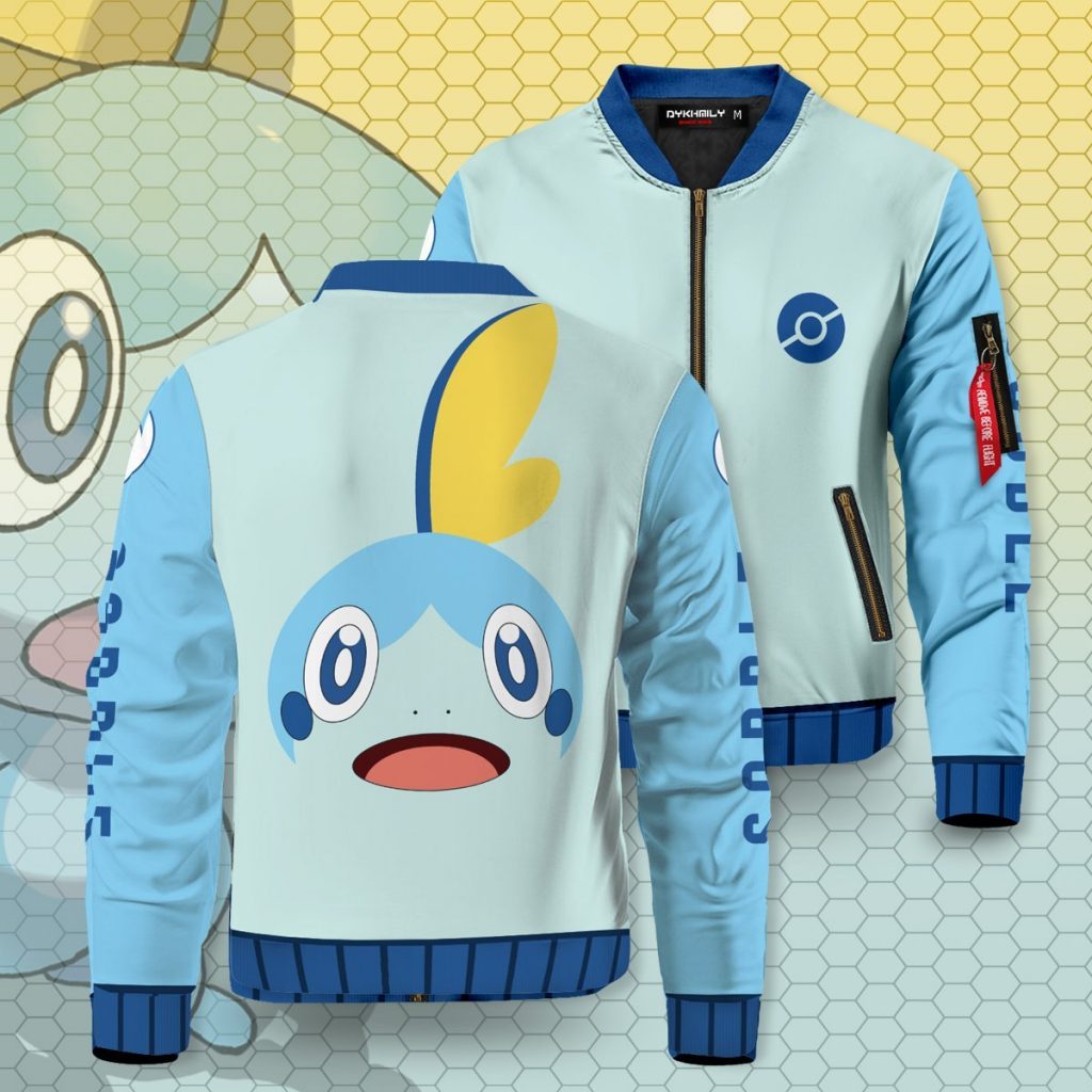 Pokemon Jackets Anime Starter Sobble Bomber Jacket Anime Jacket