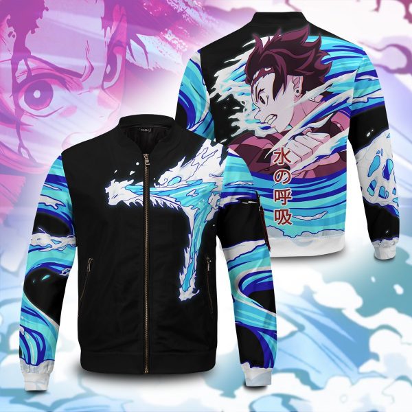 tanjiro water style bomber jacket 710446 - Anime Jacket