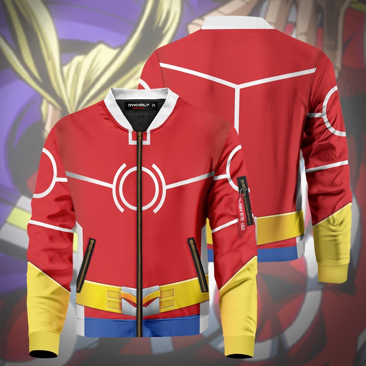 My Hero Academia Jacket - Anime Toshinori Yagi Silver Age Bomber Jacket ...