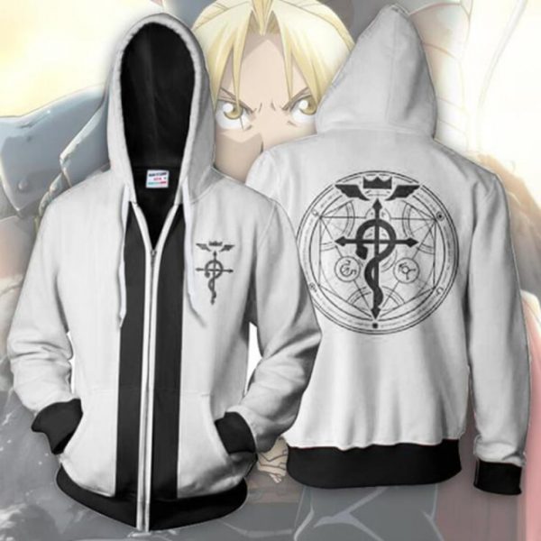 Anime Fullmetal Alchemist Cosplay Costume Edward Elric Alphonse Elric Roy Mustang Unisex 3D Hoodie Sweatshirts Zipper 3.jpg 640x640 3 - Anime Jacket