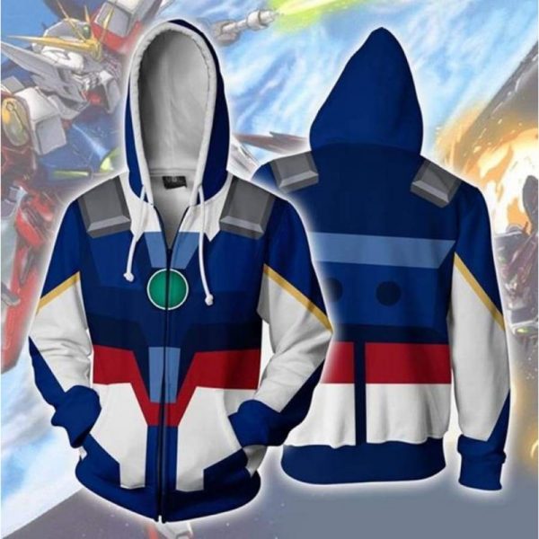 2020 New Gundam 3D Printed Hoodies Men s Casual Hooded Zipper Sweatshirt Fashion Hip Hop Streetwear 3 - Anime Jacket
