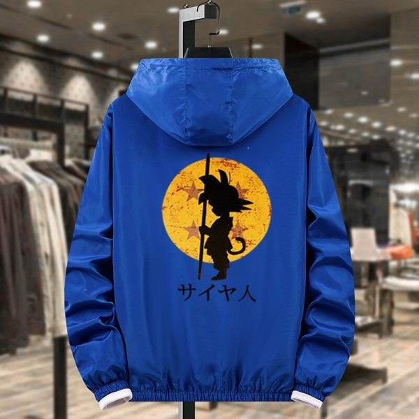 2021 Spring Fashion Fashion Windbreaker Jacket Casual Hooded Jacket Men s Loose Dragon Ball Printed Jacket 2 - Anime Jacket