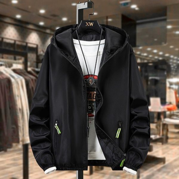 2021 Spring Fashion Fashion Windbreaker Jacket Casual Hooded Jacket Men s Loose Dragon Ball Printed Jacket 5 - Anime Jacket