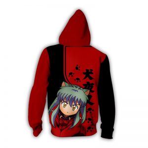 InuYasha Jackets - InuYasha Chibi Fleece Hoodie | Anime Jacket