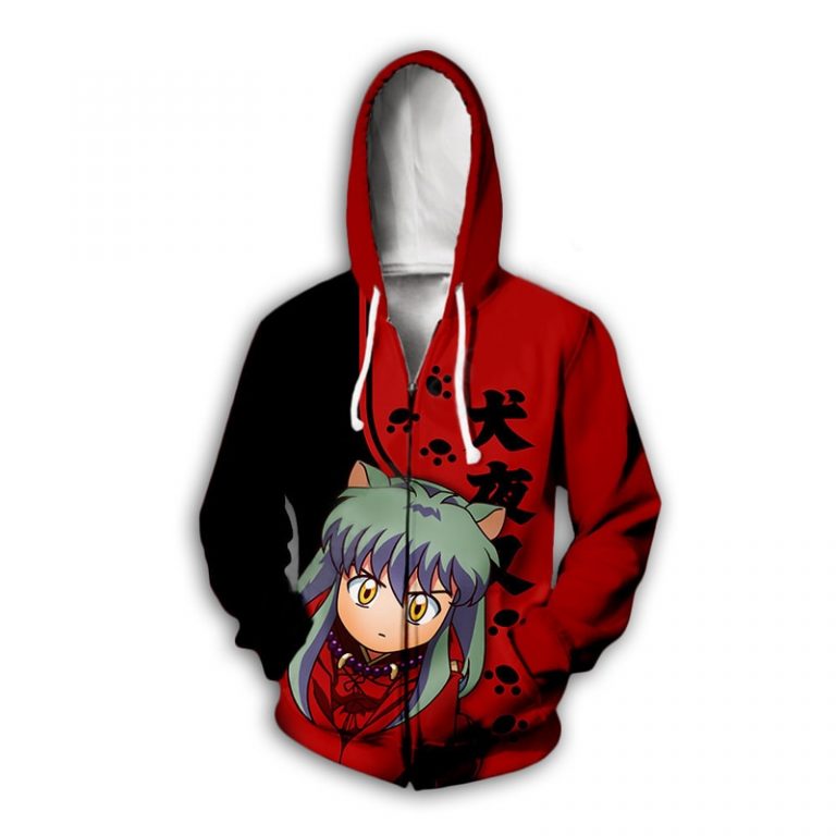 InuYasha Jacket: Fleece Hoodie Sesshomaru | Anime Jacket