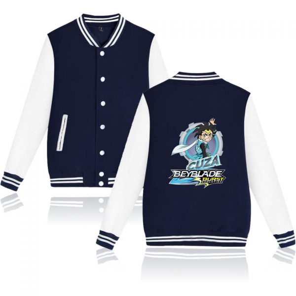 Beyblade Burst Evolution Baseball Unisex Long Sleeve Jacket 2021 Hip Hop Casual Streetwear Harajuku Clothes xxs 2 - Anime Jacket