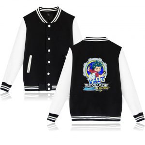 Beyblade Burst Evolution Baseball Unisex Long Sleeve Jacket 2021 Hip Hop Casual Streetwear Harajuku Clothes xxs - Anime Jacket