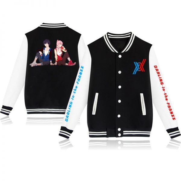DARLING FRANXX New Baseball Uniform Boys Girls Coat Retro Print Streetwear Casual Jacket Tracksuit Top Japanese - Anime Jacket