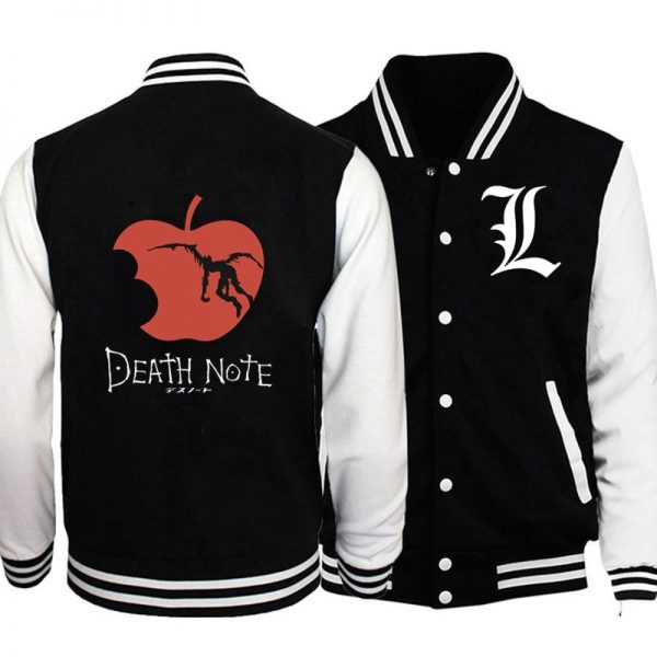 The Death Note Jackets Outerwear Men Baseball Jacket Coats Autumn Spring Large Size Jackets Anime The - Anime Jacket