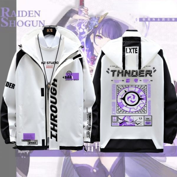 Genshin Impact Baal Raiden Shogun Long Sleeve Jacket Coat Fashion Cool Unisex Hoodie Zipper Hooded Sweatshirt 1.jpg 640x640 1 - Anime Jacket
