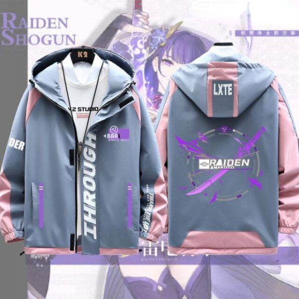 Genshin Impact Baal Raiden Shogun Long Sleeve Jacket Coat Fashion Cool Unisex Hoodie Zipper Hooded Sweatshirt 11.jpg 640x640 11 - Anime Jacket