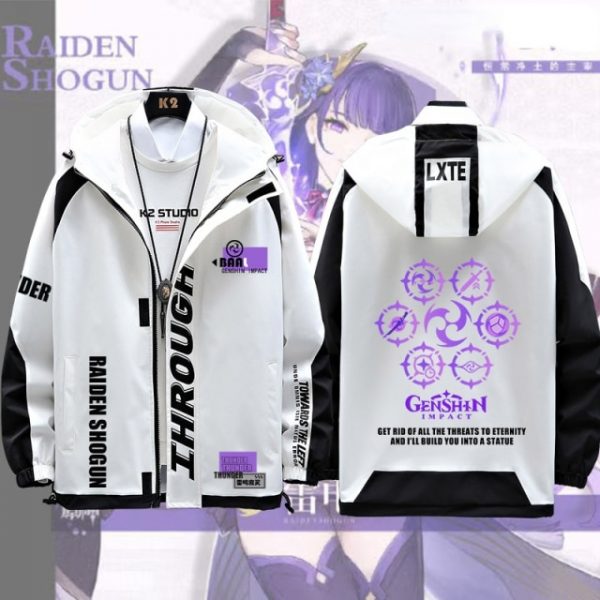 Genshin Impact Baal Raiden Shogun Long Sleeve Jacket Coat Fashion Cool Unisex Hoodie Zipper Hooded Sweatshirt 2.jpg 640x640 2 - Anime Jacket