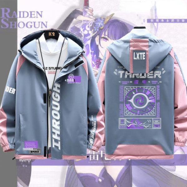 Genshin Impact Baal Raiden Shogun Long Sleeve Jacket Coat Fashion Cool Unisex Hoodie Zipper Hooded Sweatshirt 9.jpg 640x640 9 - Anime Jacket