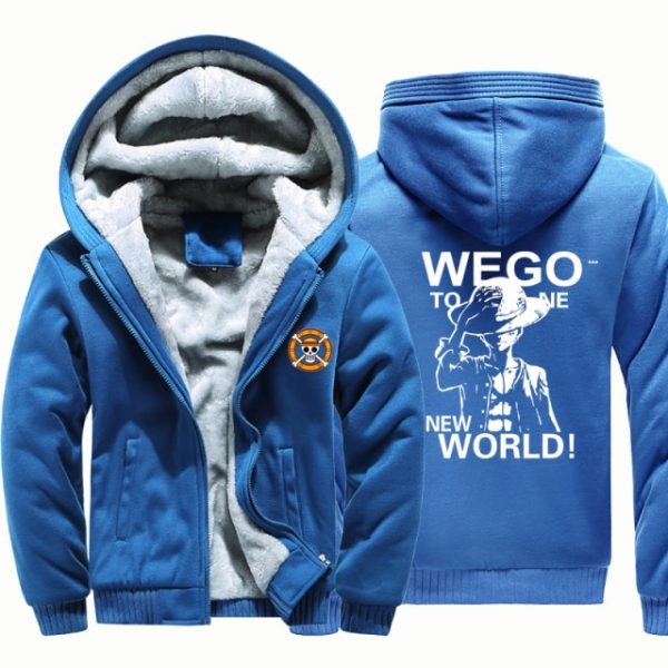 One Piece Luffy Anime windbreak outwear coat men warm hoodie man thick Camouflage Sleeve causal winter 7.jpg 640x640 7 - Anime Jacket