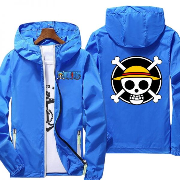 One Piece Men s anime Jackets Windbreaker Jacket Reflective zipper thin hoodie jacket waterproof Outdoors 1 - Anime Jacket
