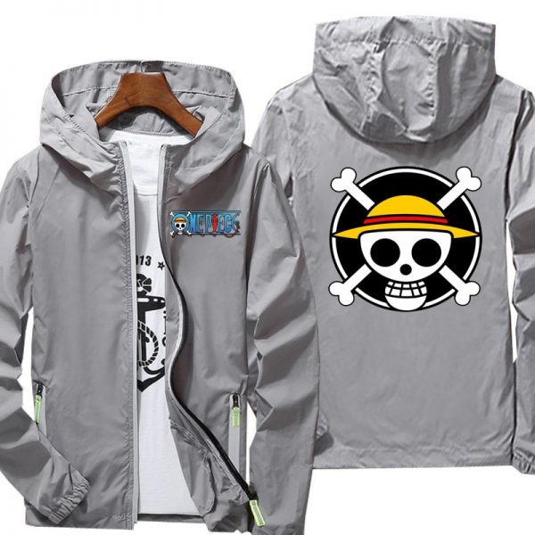 One Piece Men s anime Jackets Windbreaker Jacket Reflective zipper thin hoodie jacket waterproof Outdoors 5 - Anime Jacket