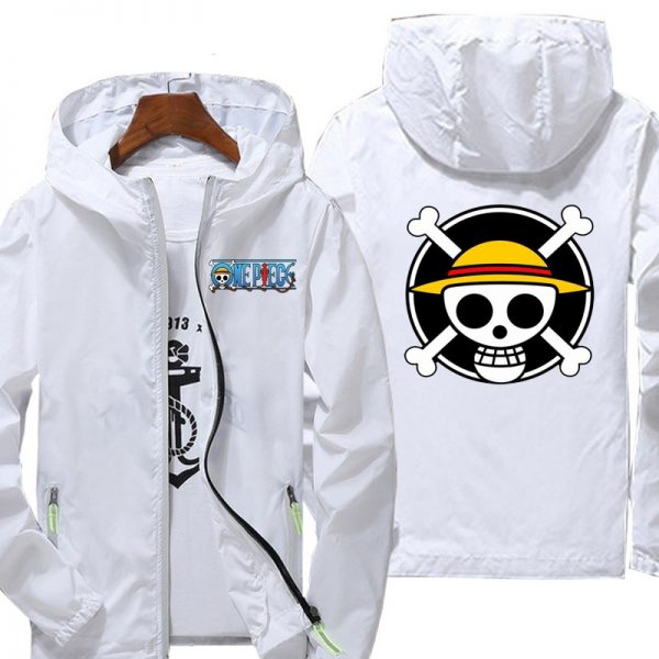 One Piece Men s anime Jackets Windbreaker Jacket Reflective zipper thin hoodie jacket waterproof Outdoors - Anime Jacket