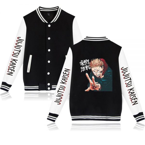 Hot Anime Jujutsu Kaisen baseball Jacket men women streetwear Jujutsu Kaisen baseball jackets boy girl clothes 2 - Anime Jacket