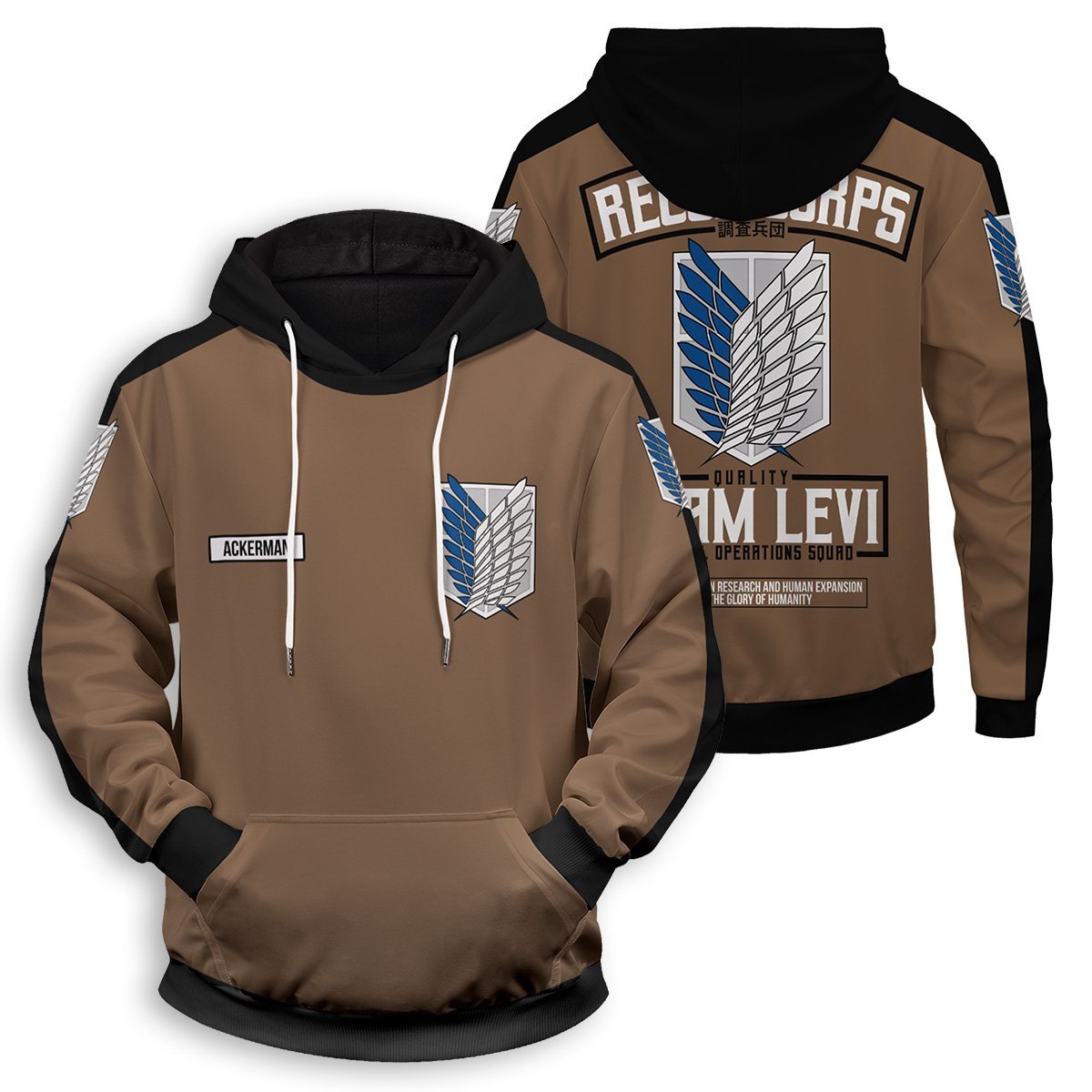 personalized team levi unisex pullover hoodie 930001 - Anime Jacket